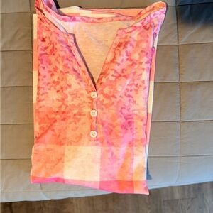 Pink Button-Up Shirt